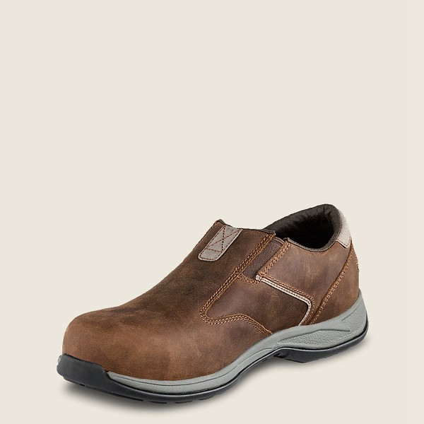 Red Wing Mens Comfortpro - Soft Toe - Slip-on Brown - 3814TXWUK